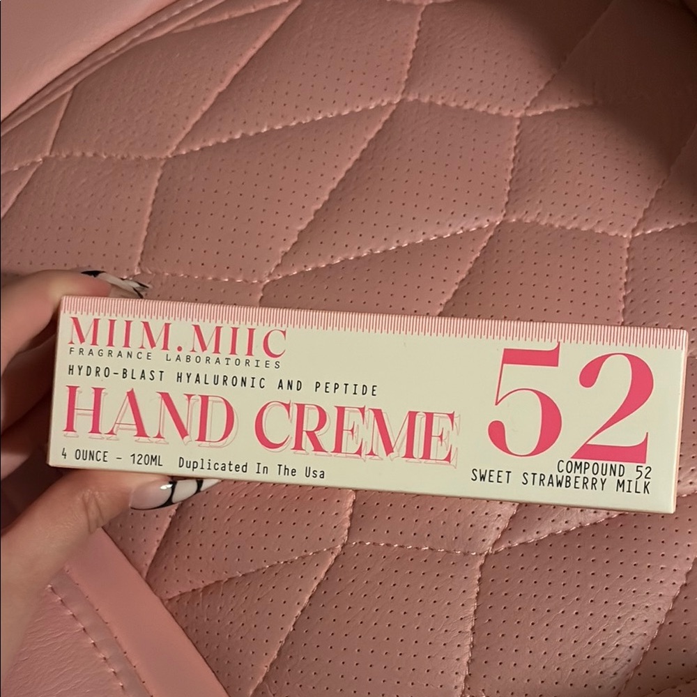 Sweet Strawberry Milk Hand Creme